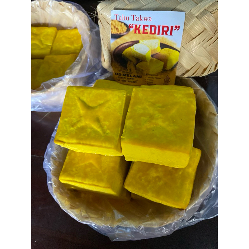 

Tahu Kuning Tahu Taqwa Kediri Asli Original Isi 10 Biji