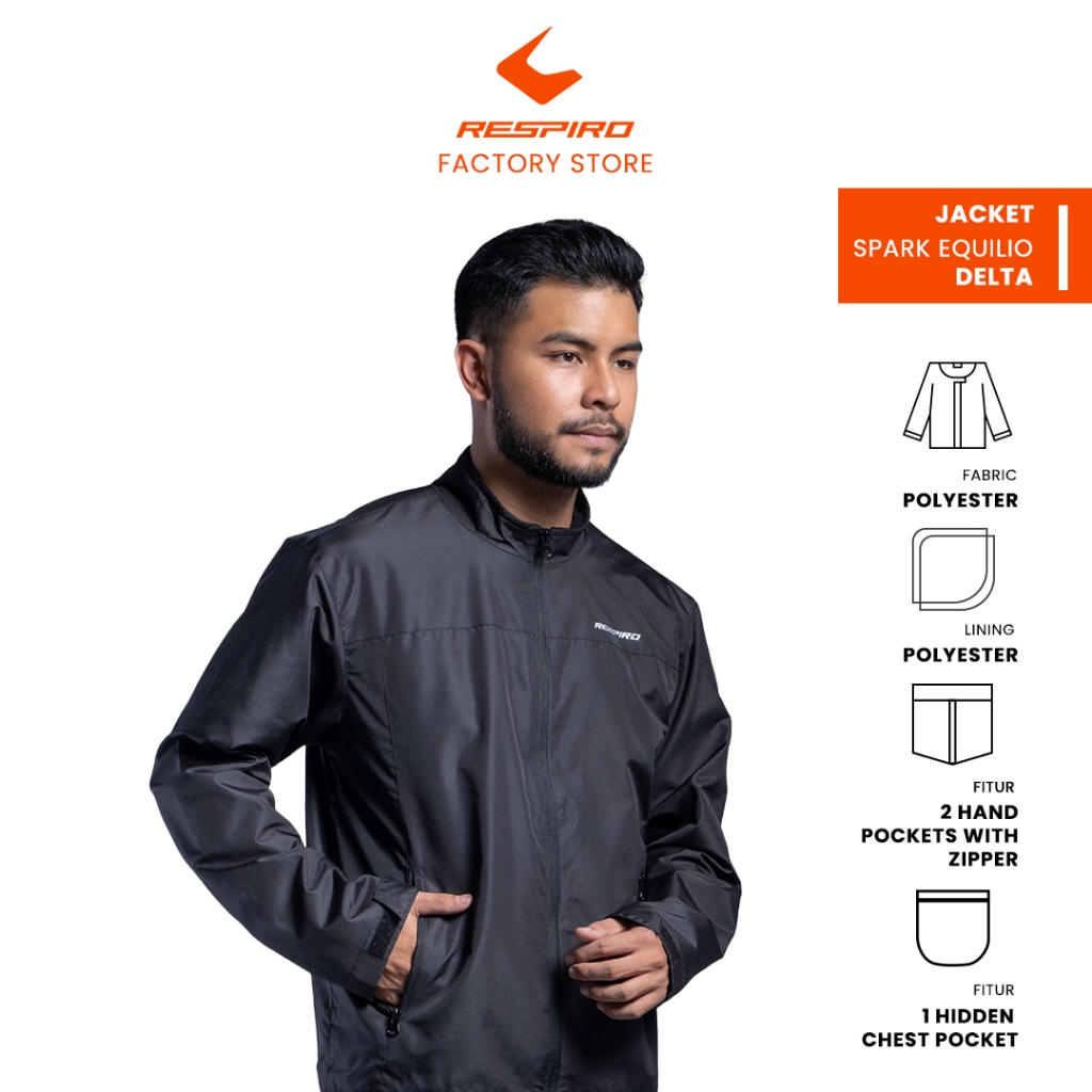 Jaket Motor Pria Respiro Official Store Delta Jacket Touring Riding Anti Air dan Angin Original Fact