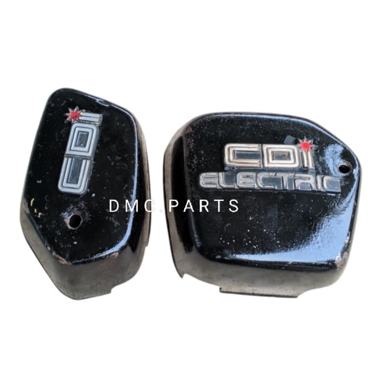 COVER BODY TEMPONG TUTUP AKI YAMAHA V75 V80 .ORIGINAL SECOND KEMPOL ACCU DOUBLE STARTER  DOBEL STATE