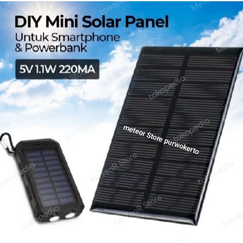 panel Surya solar panel 5v 1.1W 220MA mini