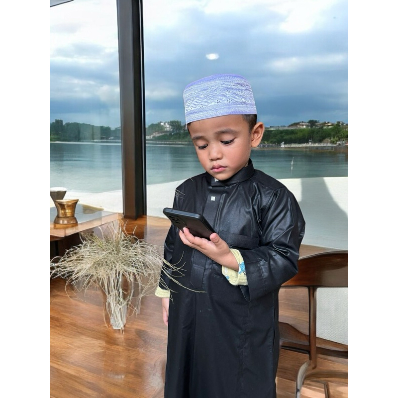 Peci anak thailand putih peci anak santri