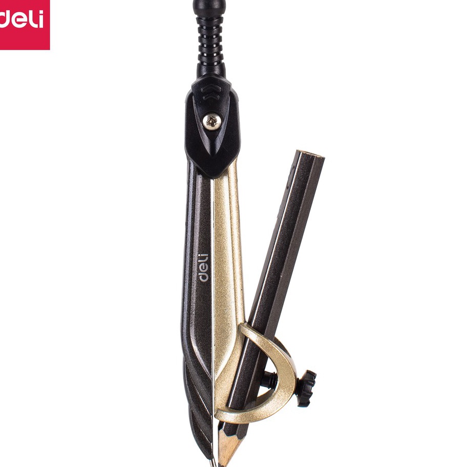 

LUAR BIASA Deli Jangka Sekolah dengan pensil nyaman dipegang mudah dibawa EG242