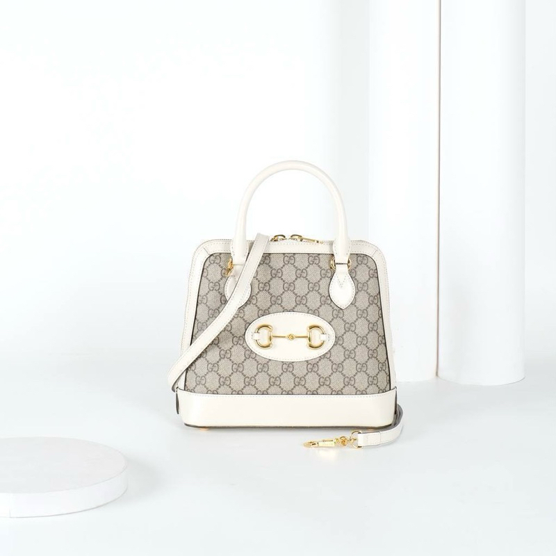 Original Gucci Horsebit 1955 GG Supreme Small Top Handle Bag / Handbag