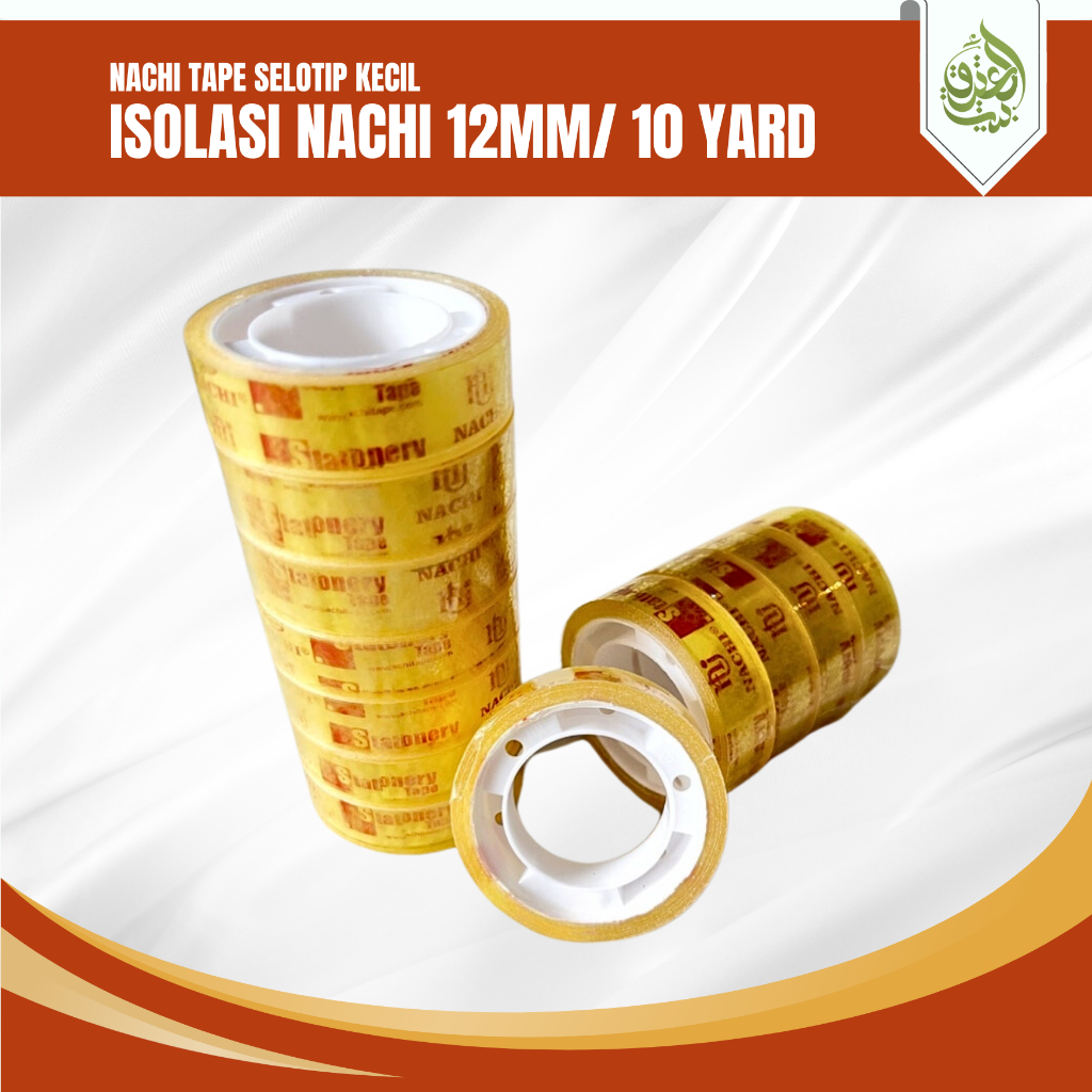 

Isolasi Kecil Nachi Selotip Pita Perekat 12mm x 10 Yard | [PCS]
