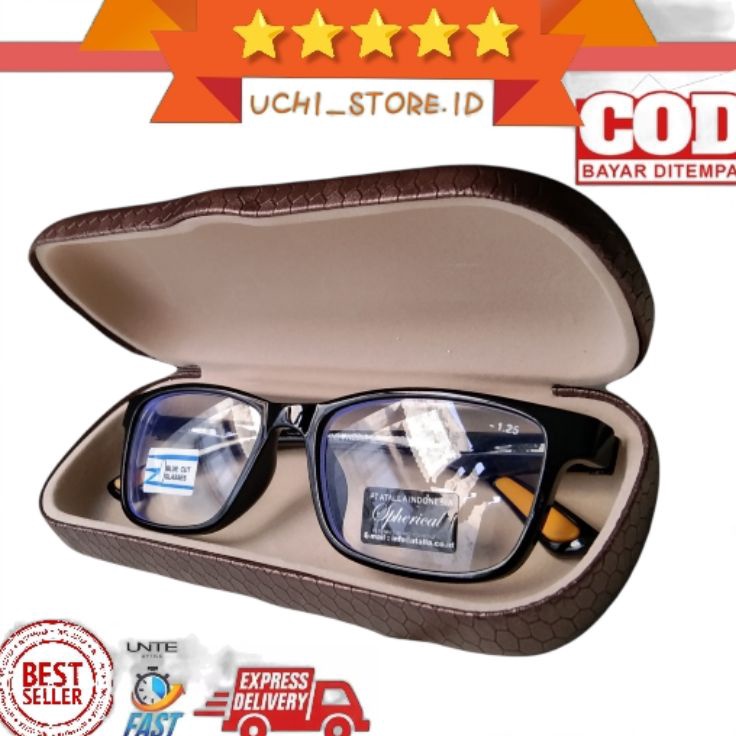 KACAMATA 5 sd 8 MINUS RABUN JAUH LENSA BLUE CUT PRIA WANITA