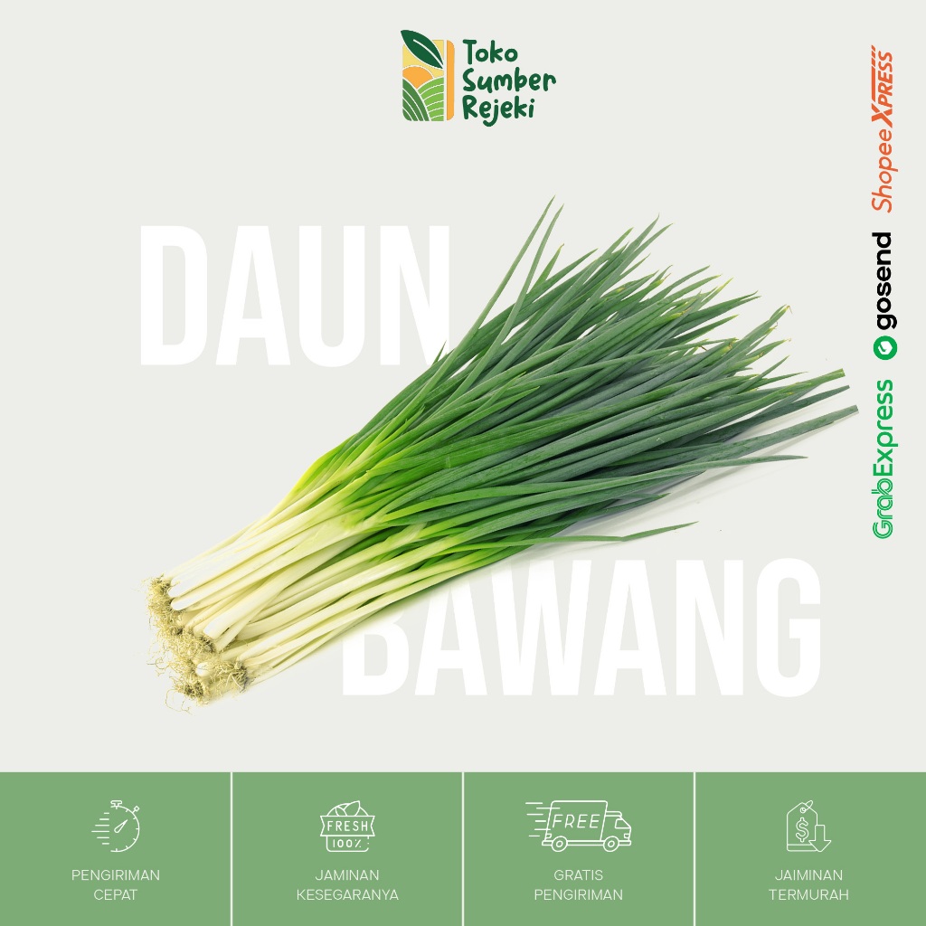 

Daun Bawang / Loncang Segar - Toko Sumber Rejeki Yogyakarta