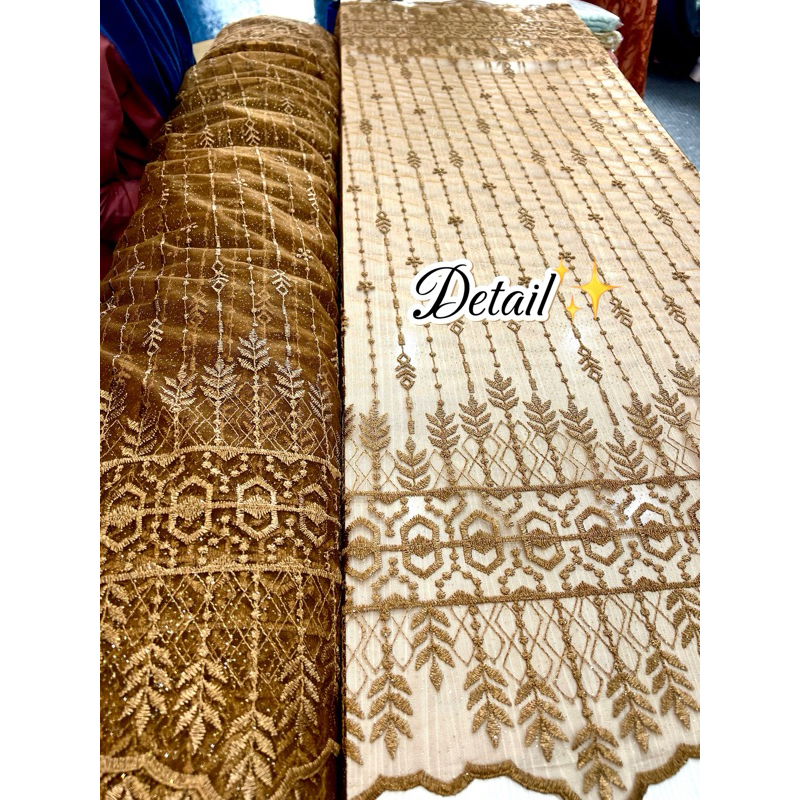 TULLE BORDIR ETNIK/ TULLE BORDIR GLITER