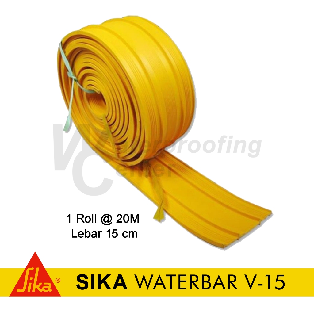 Waterstop Sika Waterbar Type V15 Panjang 20 Meter