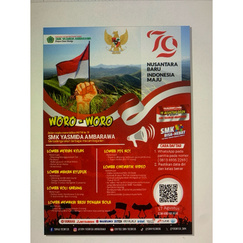 Desain pamflet 17 Agustusan