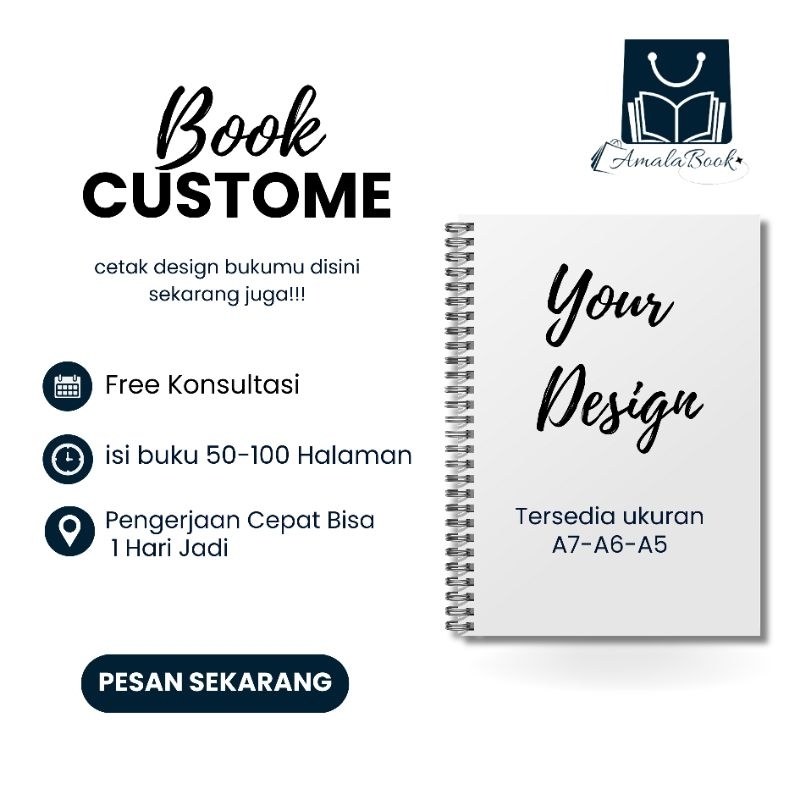 

Buku custom buku catatan custom 1 Hari Jadi ukuran A6 & A5