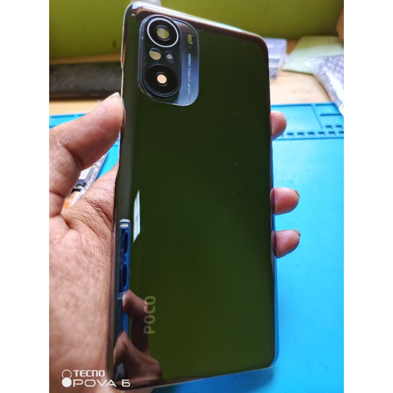 Backdoor Backcover Backglass Tutup Belakang Kaca Kamera Poco Pocophone F3 5G Original Copotan
