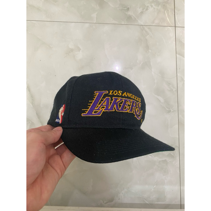 Topi vintage sport specialties log angeles lakers black dome