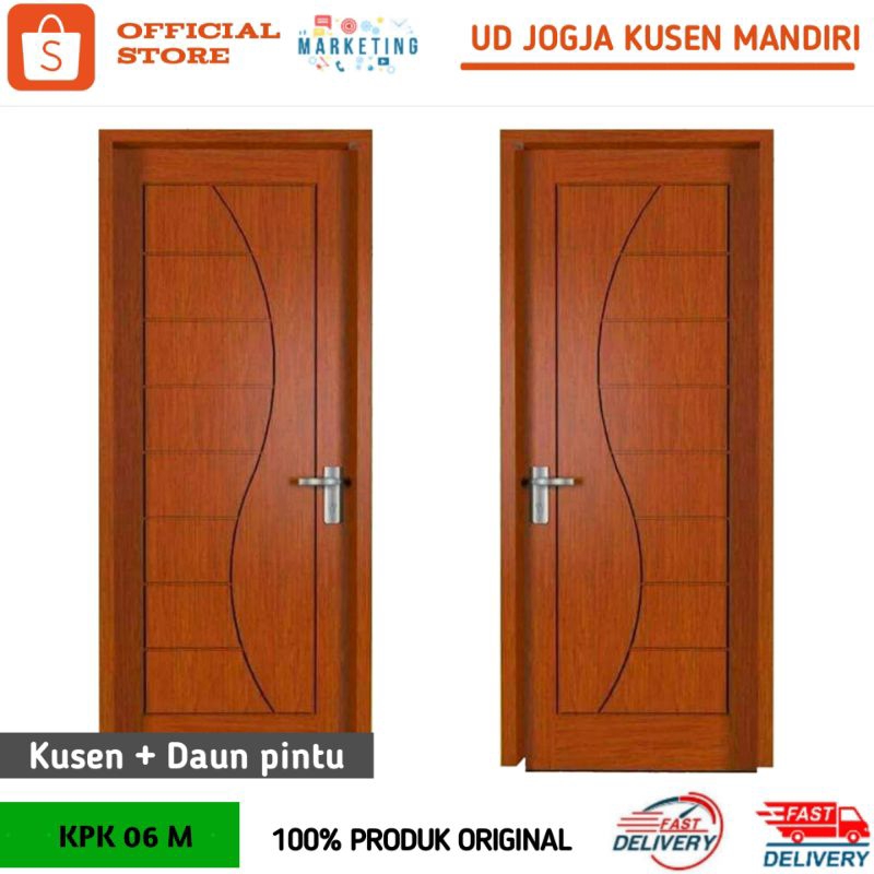 KPK 06 M - Set kusen plus Pintu / Daun Pintu Motif S