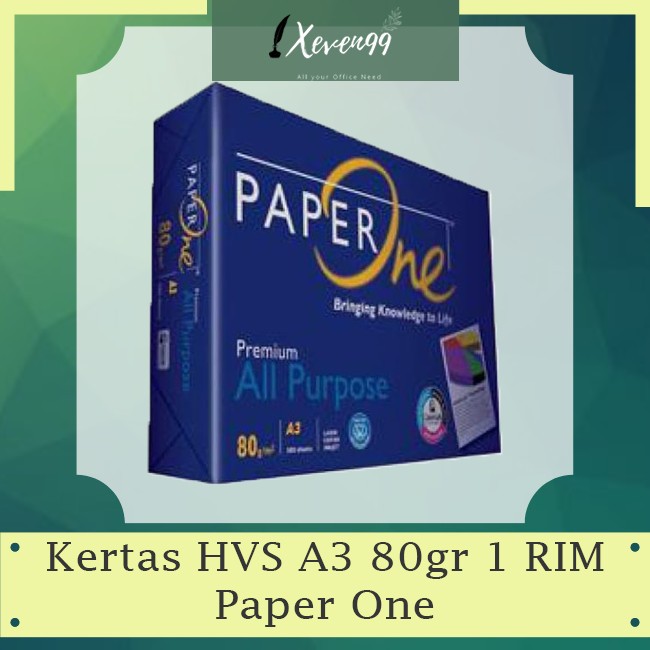 

Paper One Kertas HVS A3 80 gr (1 Rim / 500 Lembar)