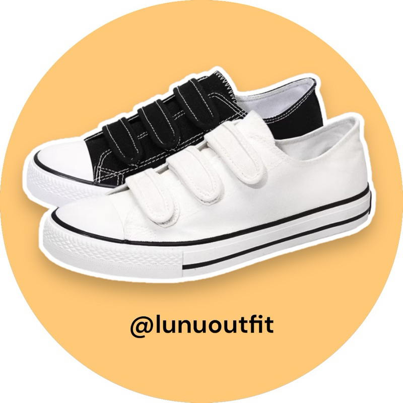 Sepatu Perekat Velcro Wanita Pria Anak