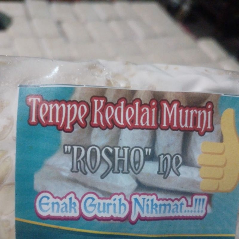 

Tempe Kedelai Murni "ROSHO" ne Asli Blitar, Enak-Gurih-Nikmat...!!!