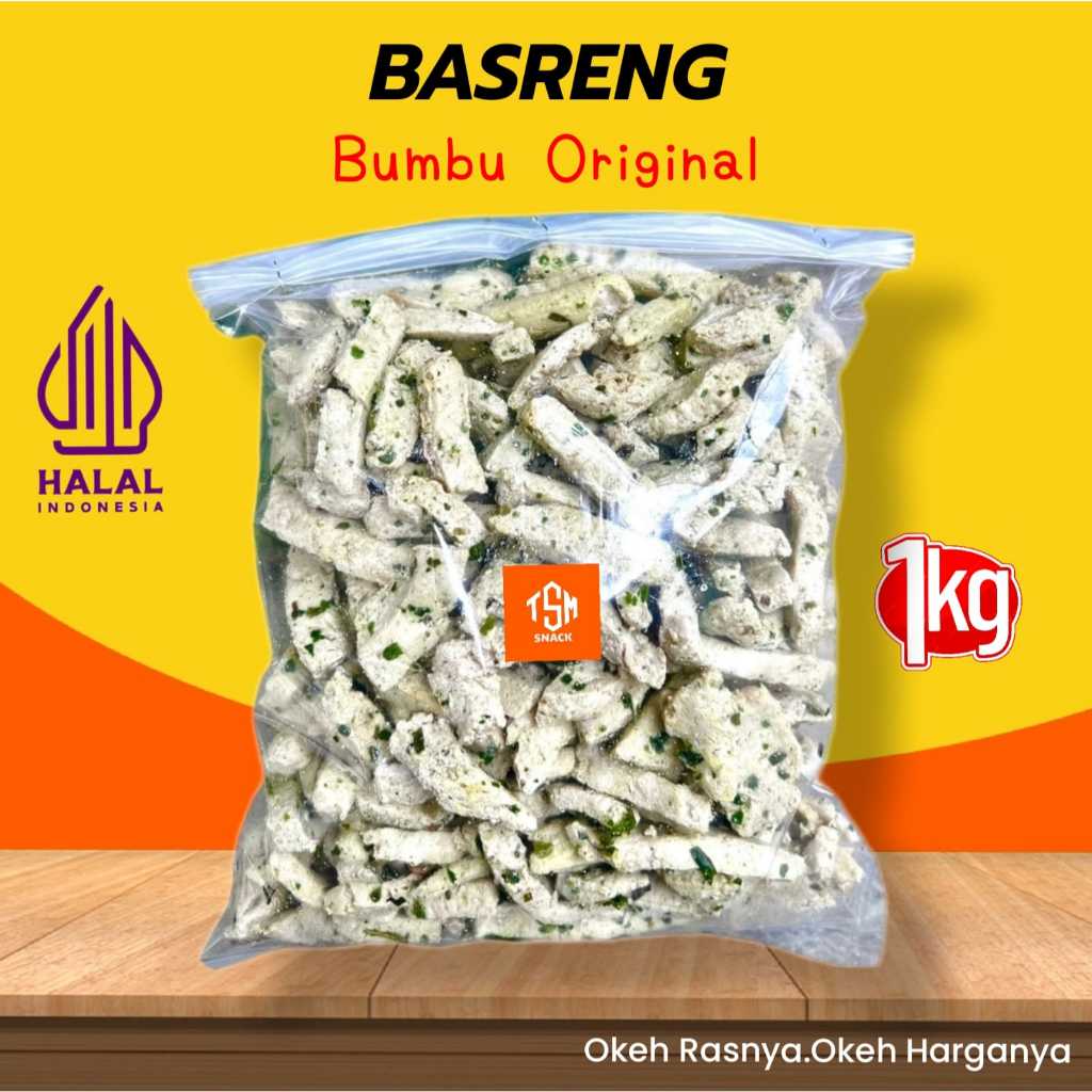 

BASRENG BUMBU SPECIAL ORIGINAL GURIH RENYAH KEMASAN 1 KG