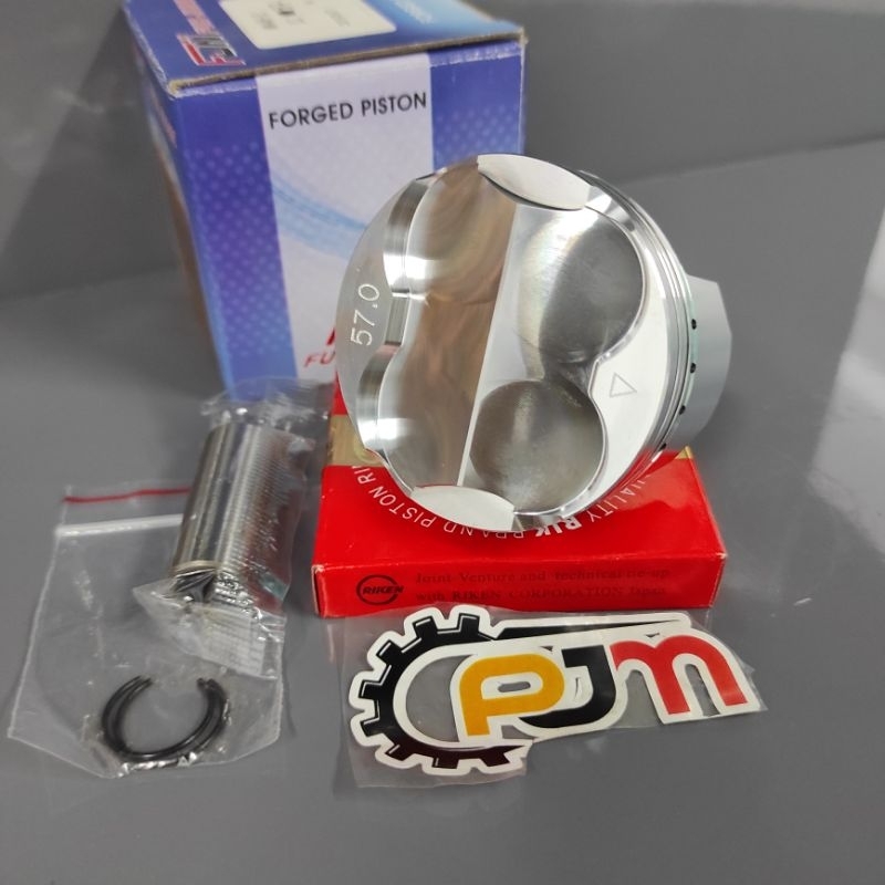 PISTON SEHER JUPITER MX VIXION MX KING 57MM PEN 14 FJN FORGED