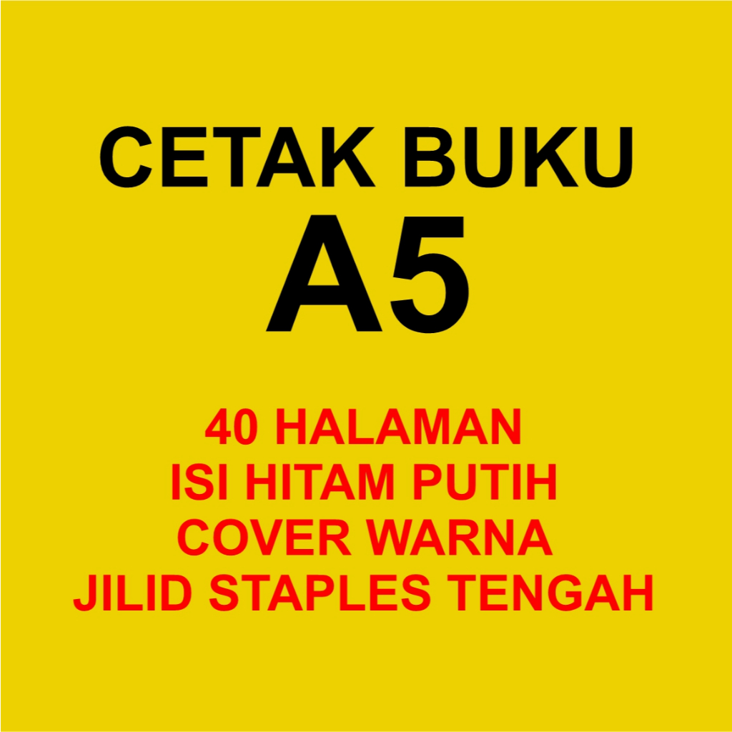 CETAK BUKU A5 60 HALAMAN A5