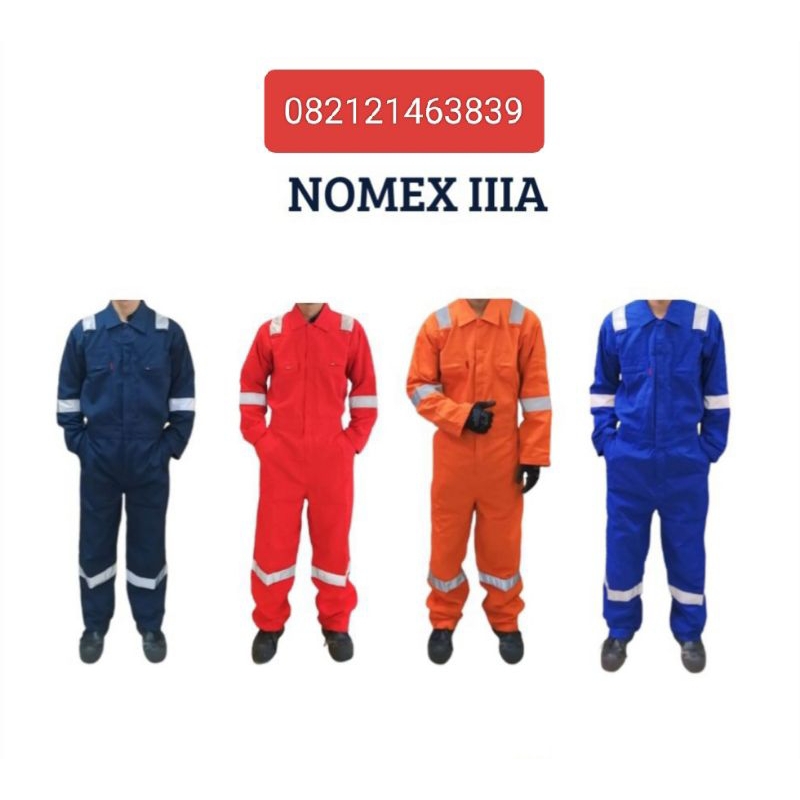Nomex IIIA / Coverall Nomex IIIA / Baju Anti Percikan Api Nomex