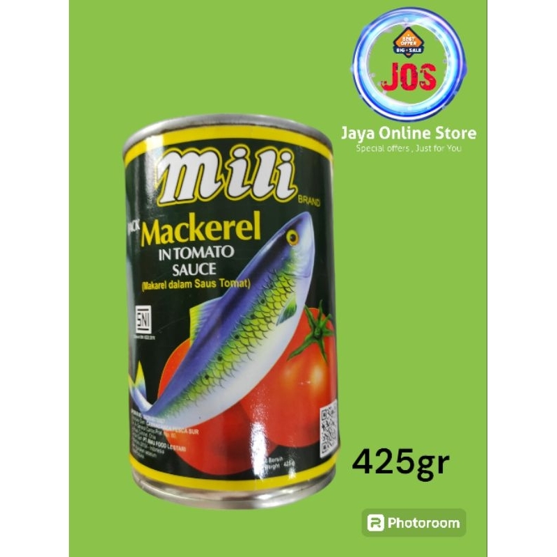 

Sarden Mili Mackarel 425gr
