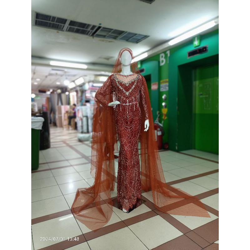 KEBAYA AKAD BAHAN SANTILI/KEBAYA PENGANTIN WANITA