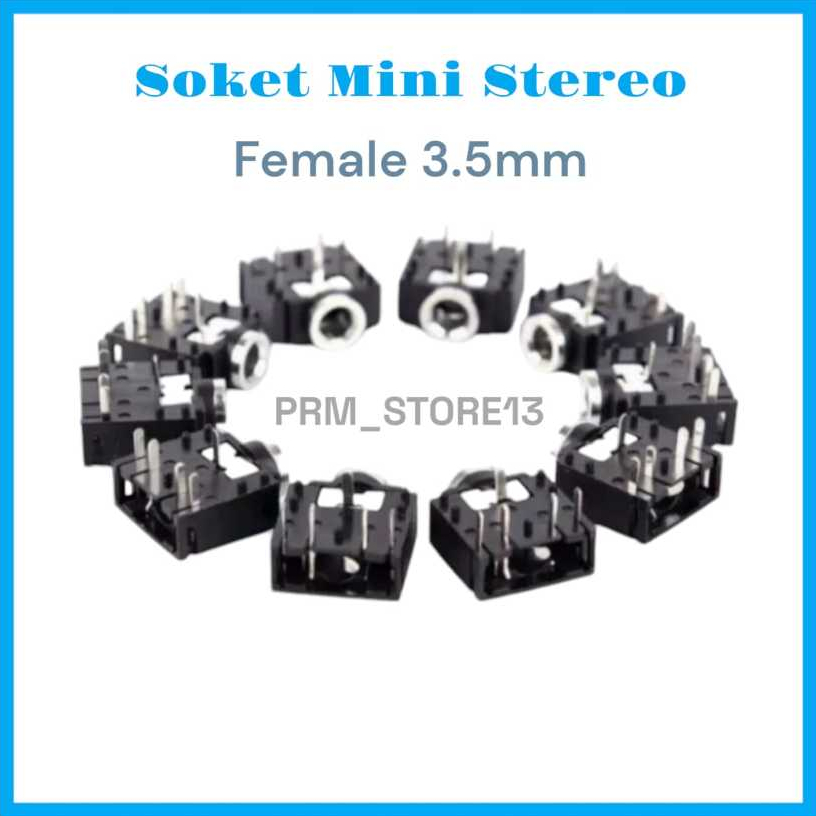Socket 3,5mm Kontra Jack Aux Stereo 5 pin Kaki