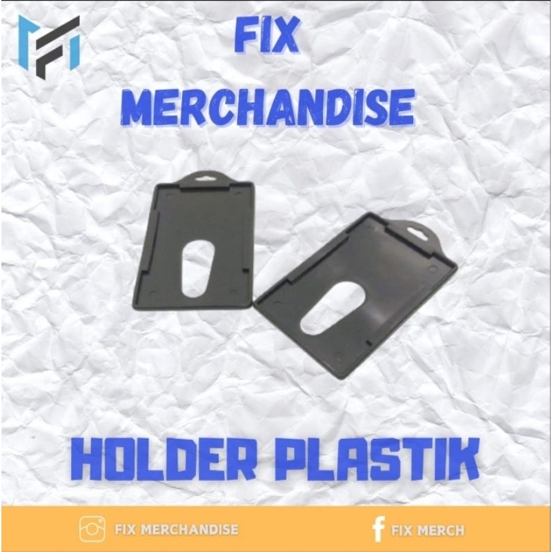 

HOLDER PLASTIK WARNA HITAM ID CARD