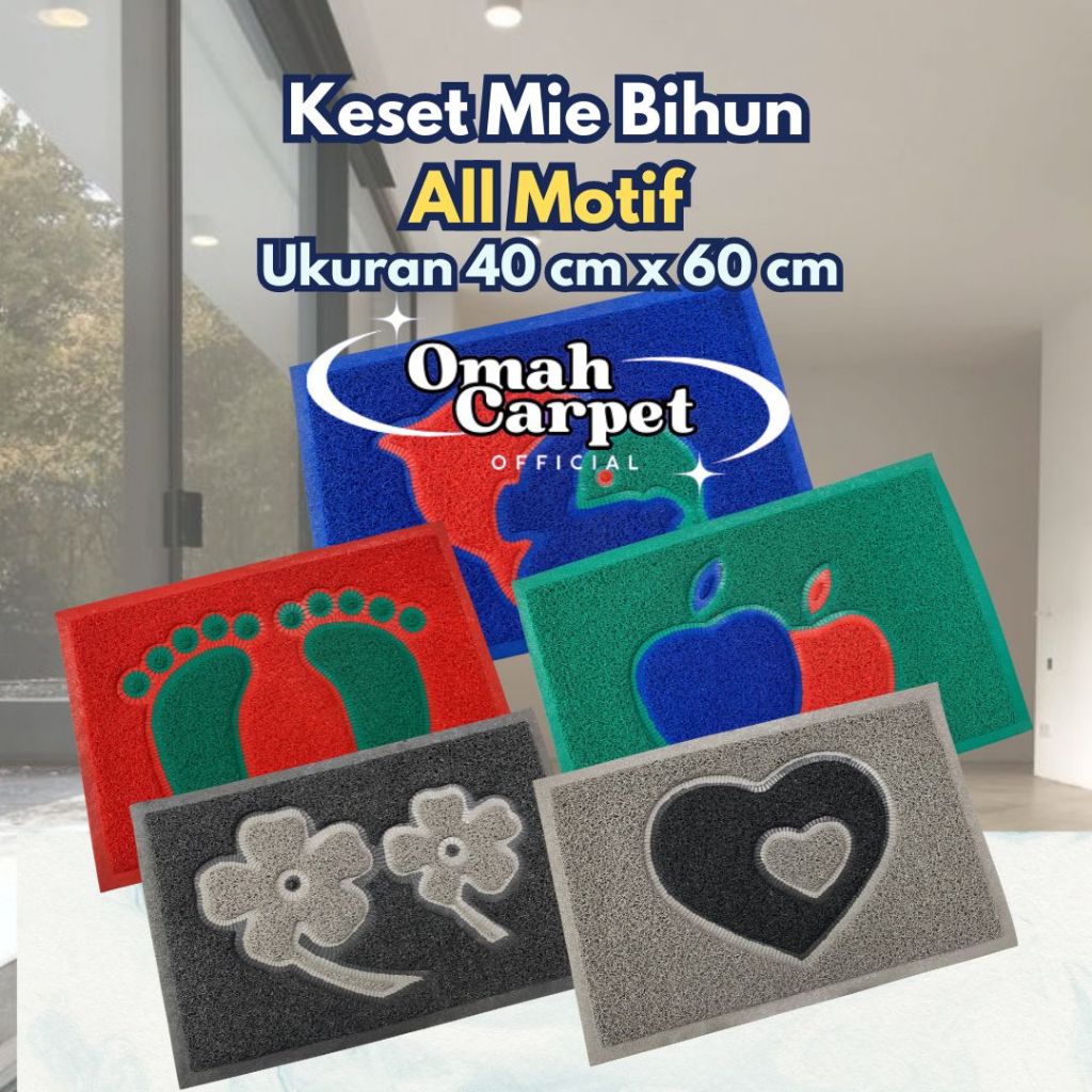 KESET MIE PVC MOTIF / KESET MIE BIHUN MOTIF / KESET MIE BIHUN PVC PREMIUM TEBAL / 40X60 CM