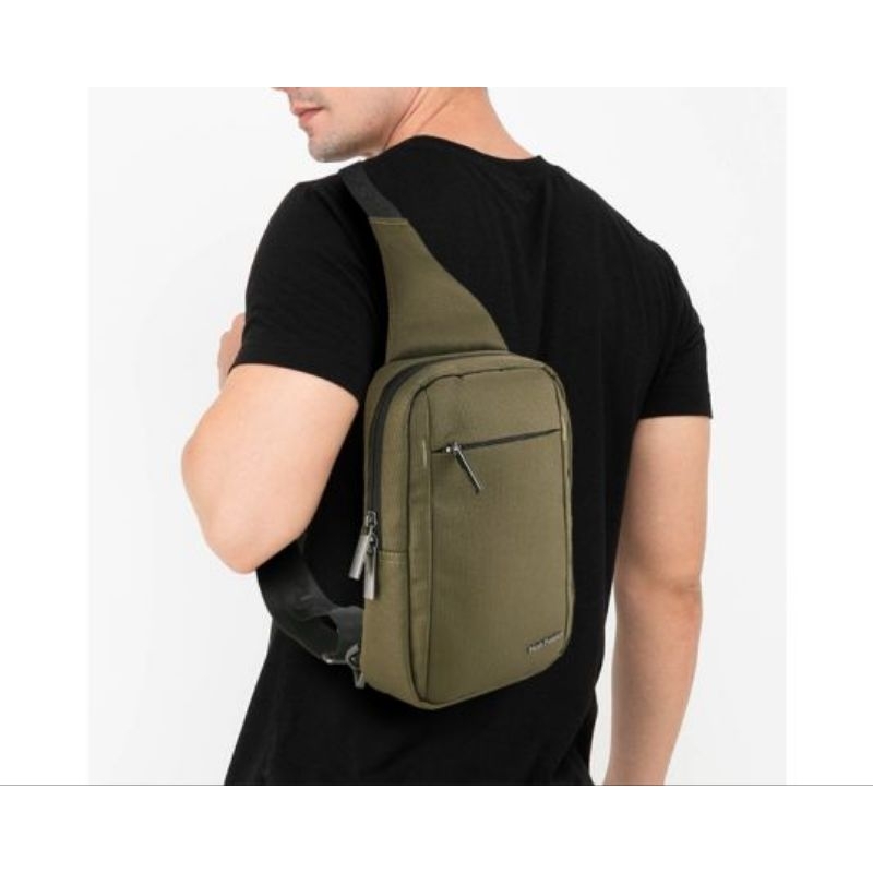 Tas RFID Pria Hush Puppies - Zegna Chest Bag