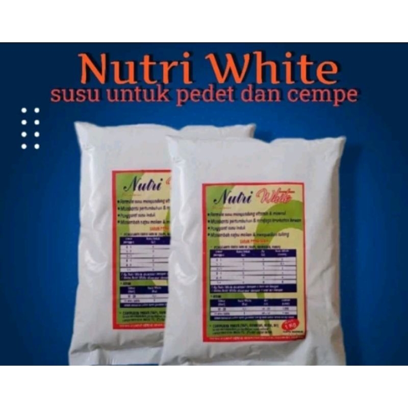 NUTRI WHITE SUSU CEMPE PEDHET SUSU PENGGANTI INDUK HEWAN TERNAK