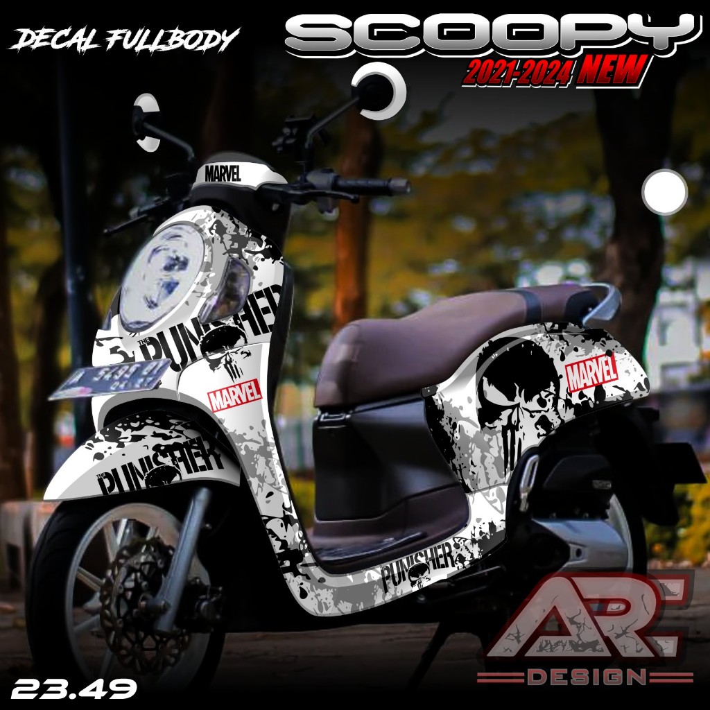 (PROMO COD) TERBARU Decal Sticker Honda All New Scoopy 2021 2022 2023 2024 Full body - Stiker Skotle