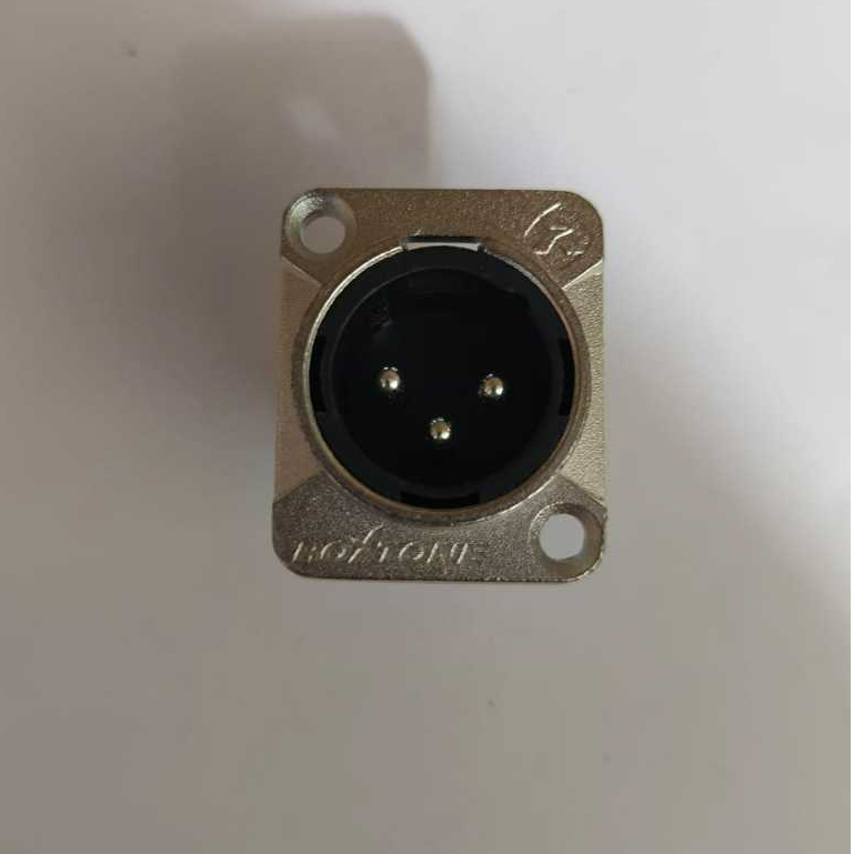 Socket Canon Casis XLR Male ROXTONE RX3MD-NT / Soket Canon Casis Cowo KAKI LURUS / Soket XLR Cowo