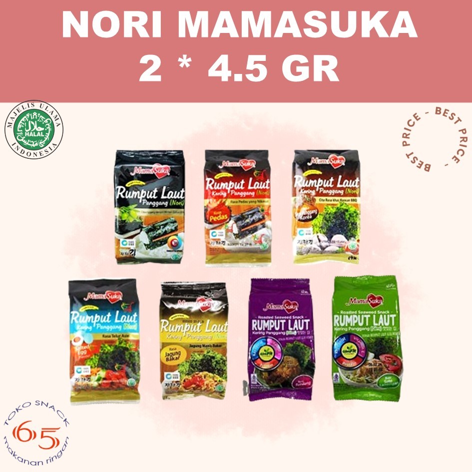 

Mamasuka Nori 2 *4.5 gr. rumput laut. PAK