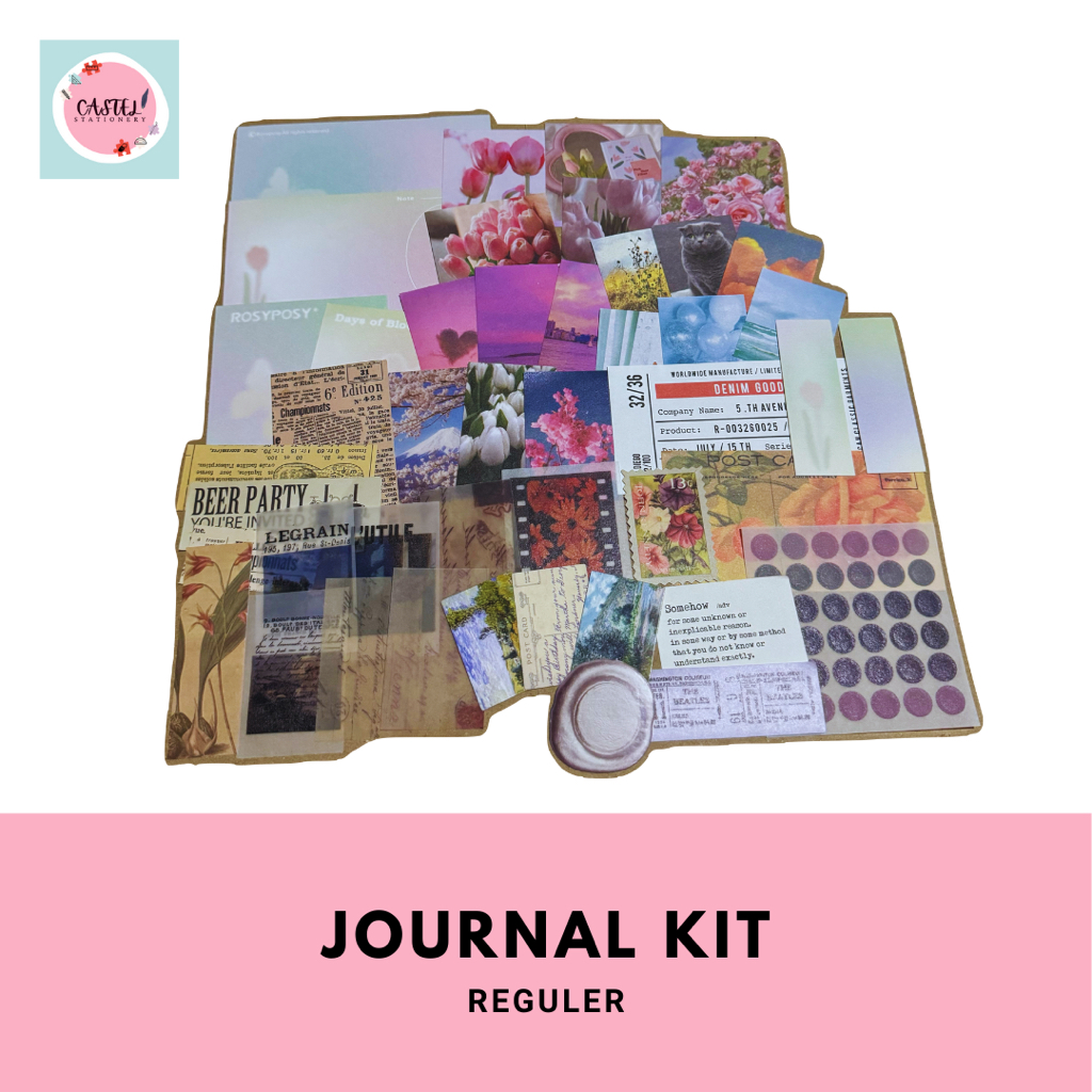 

DIY Journal Kit Vintage Bullet Journal Bundle Set Murah (A6 Reguler)