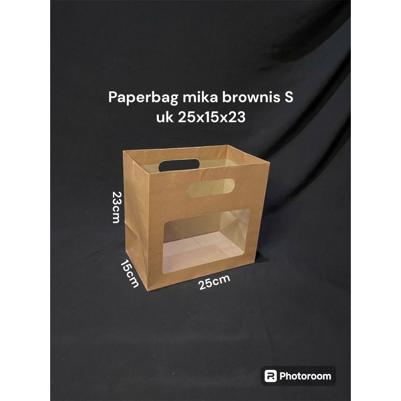 

Paperbag mika brownis S uk 25×15×23 (isi 12pcs)