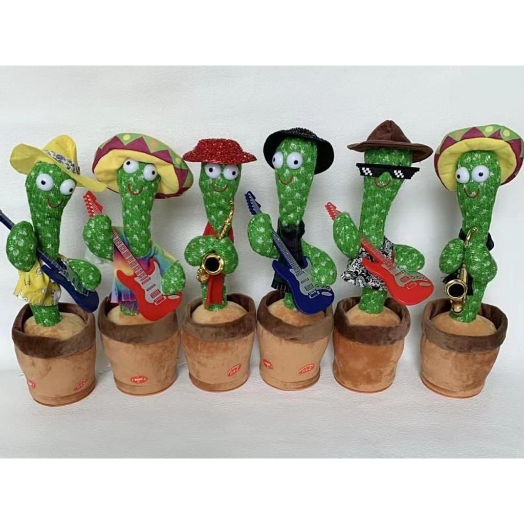 kaktus Toy Boneka Pintar Kaktus Joget Dancing Cactus Toy Joget Joged Dancing VS