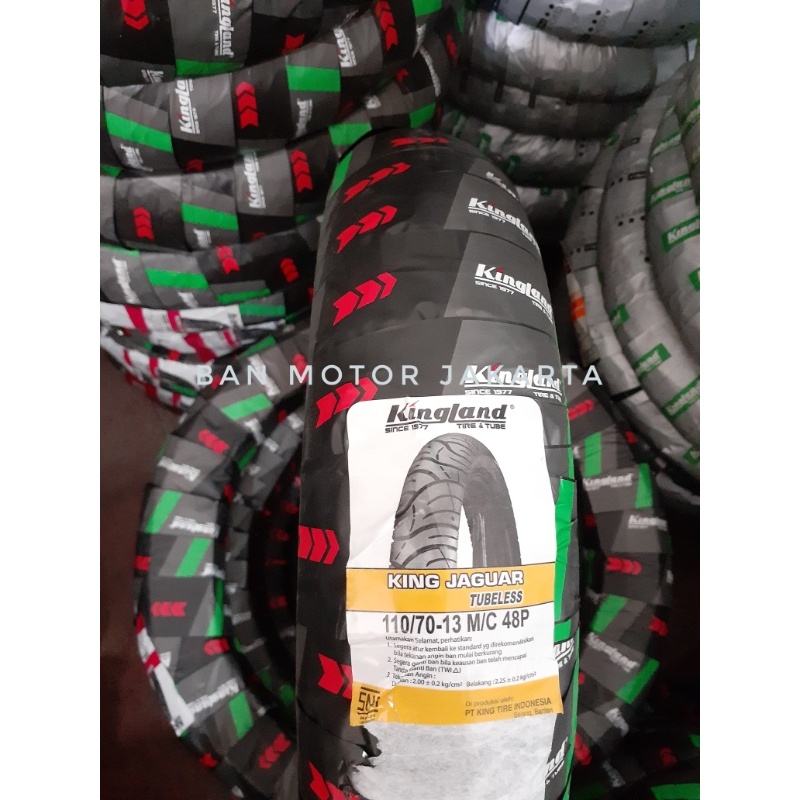 Ban Depan NMAX Tubeless 110/70-13 Kingland Jaguar Ban Motor Matic NMAX Ring 13