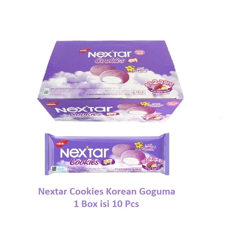 

Nextar Cookies Korean Goguma 340g 1 Box Isi 10 Sachet