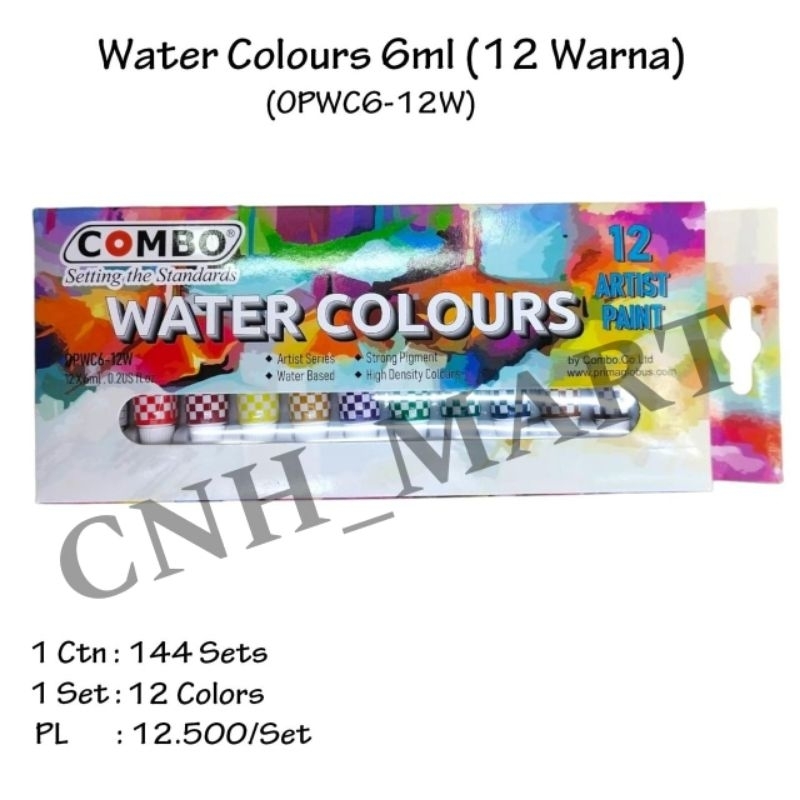 

Water Color Combo 12 Color - Cat Air 12 Warna Combo - Cat Lukis Poster Combo OPWC6 12W