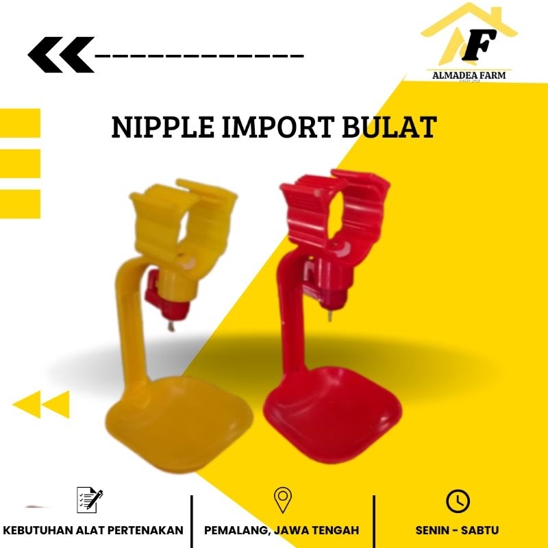 NIPPLE AYAM | NIPPLE IMPORT | NIPEL AYAM | TEMPAT MINUM AYAM OTOMATIS | NIPEL BROILER