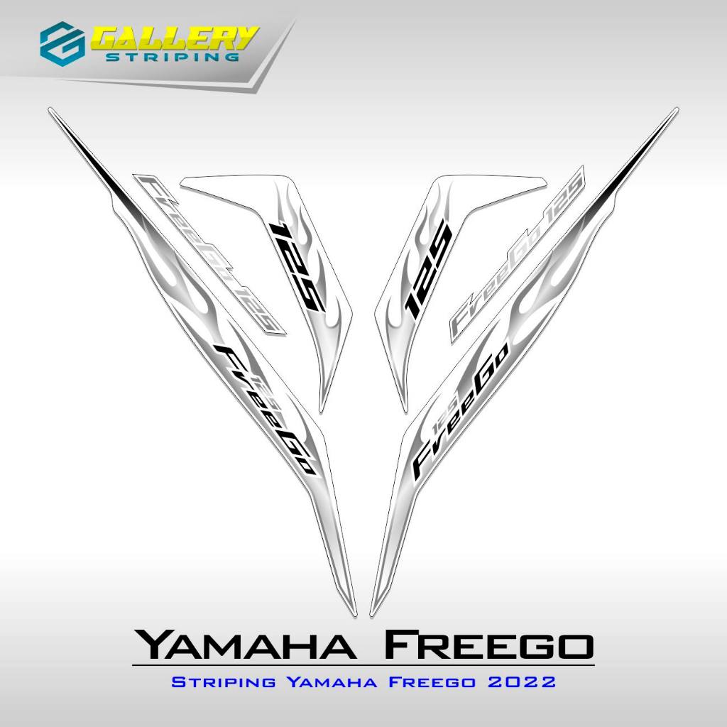 STRIPING YAMAHA FREEGO MOTIF 12 / YAMAHA FREEGO / STIKER FREEGO / STICKER / STIKER / STOCK DECAL / F