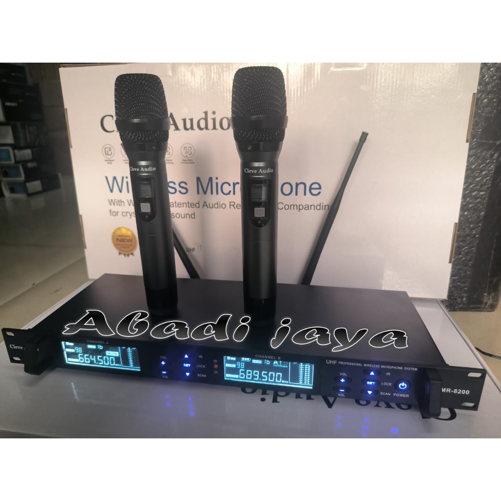 mic wireless cleve audio mr8200s / mr 8200s / mr8200 s original