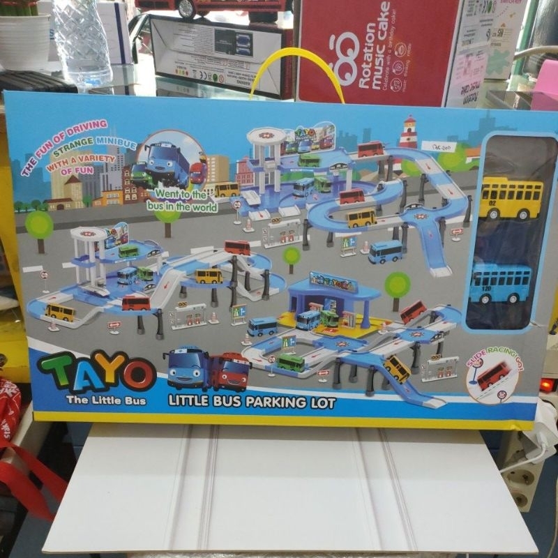 Mainan Parkir Bus / Track Parkir mobil 553-393A