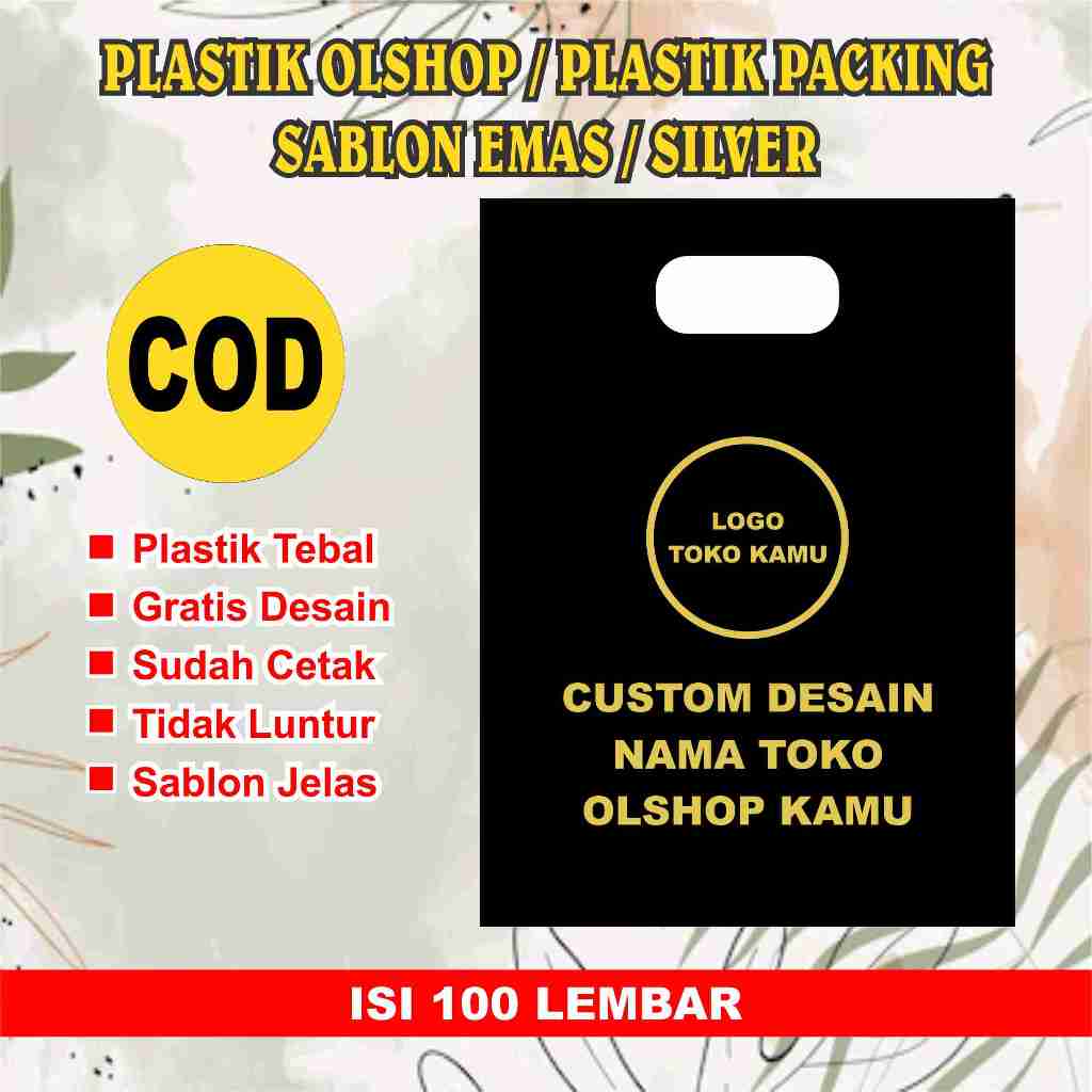 

PLASTIK PACKING / PLASTIK OLSHOP KHUSUS SABLON EMAS DAN SILVER