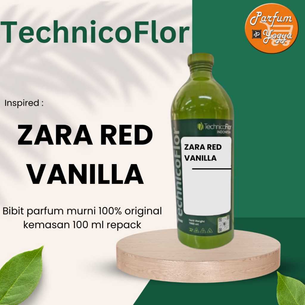 BIBIT PARFUM MURNI TECHNICOFLOR ZARA RED VANILA 100 ML | REPACK