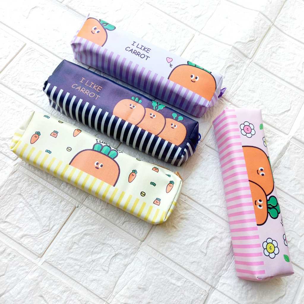 

Kotak Pensil Tempat Pensil Motif Sayuran Lucu Unik Zipper Bag