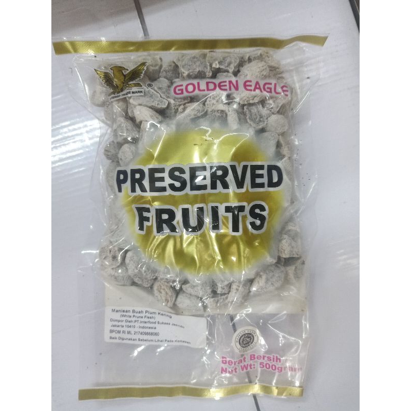 

Manisan Buah Plum Kering ( White Prune Flesh) 500 Gram