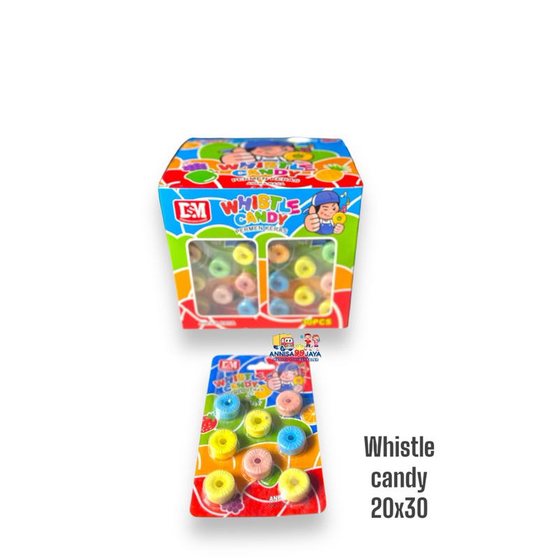 

WHISTLE CANDY PERMEN KERAS 30PCS