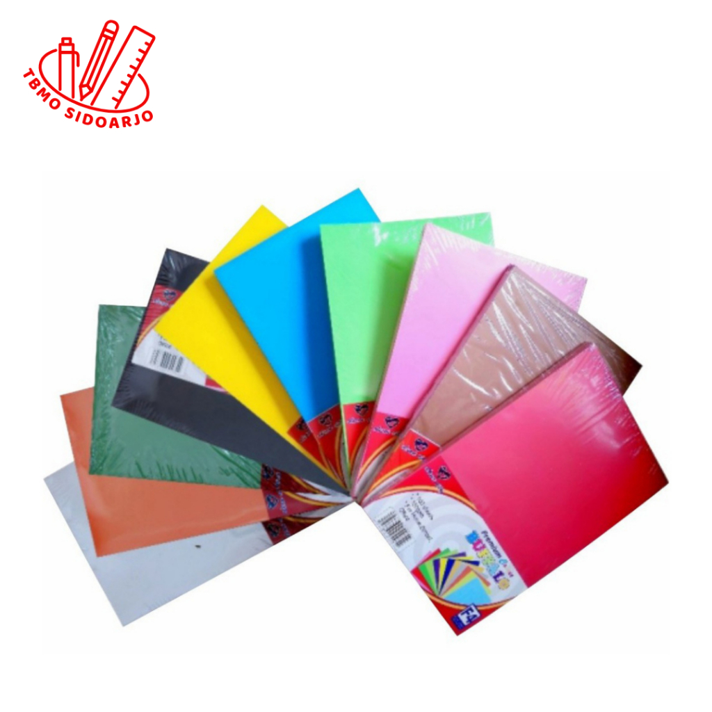 

TBMO Kertas Bufalo WARNA - Per Pack 1 Warna isi 100 Lembar 150GSM / Kertas Cover Jilid